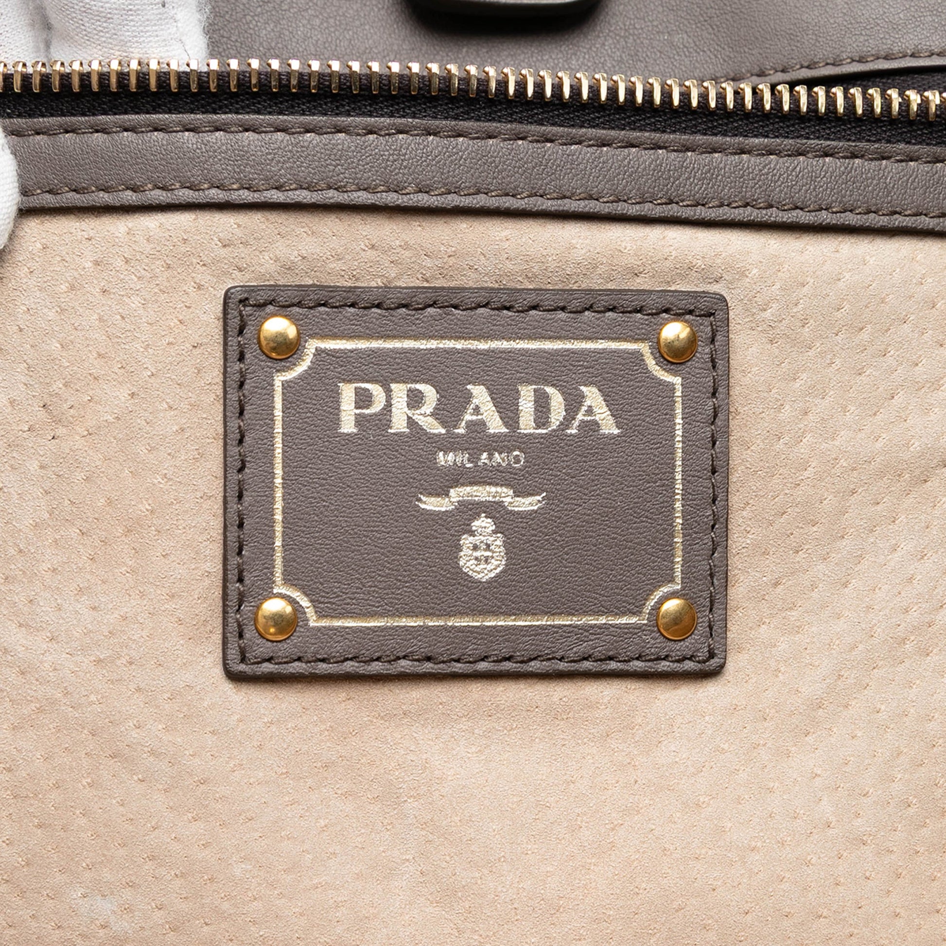 Prada Soft Calf Open Convertible Tote