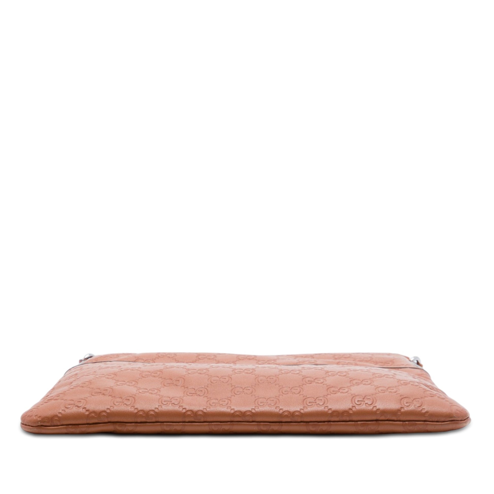 Gucci Guccissima Flat Messenger Bag