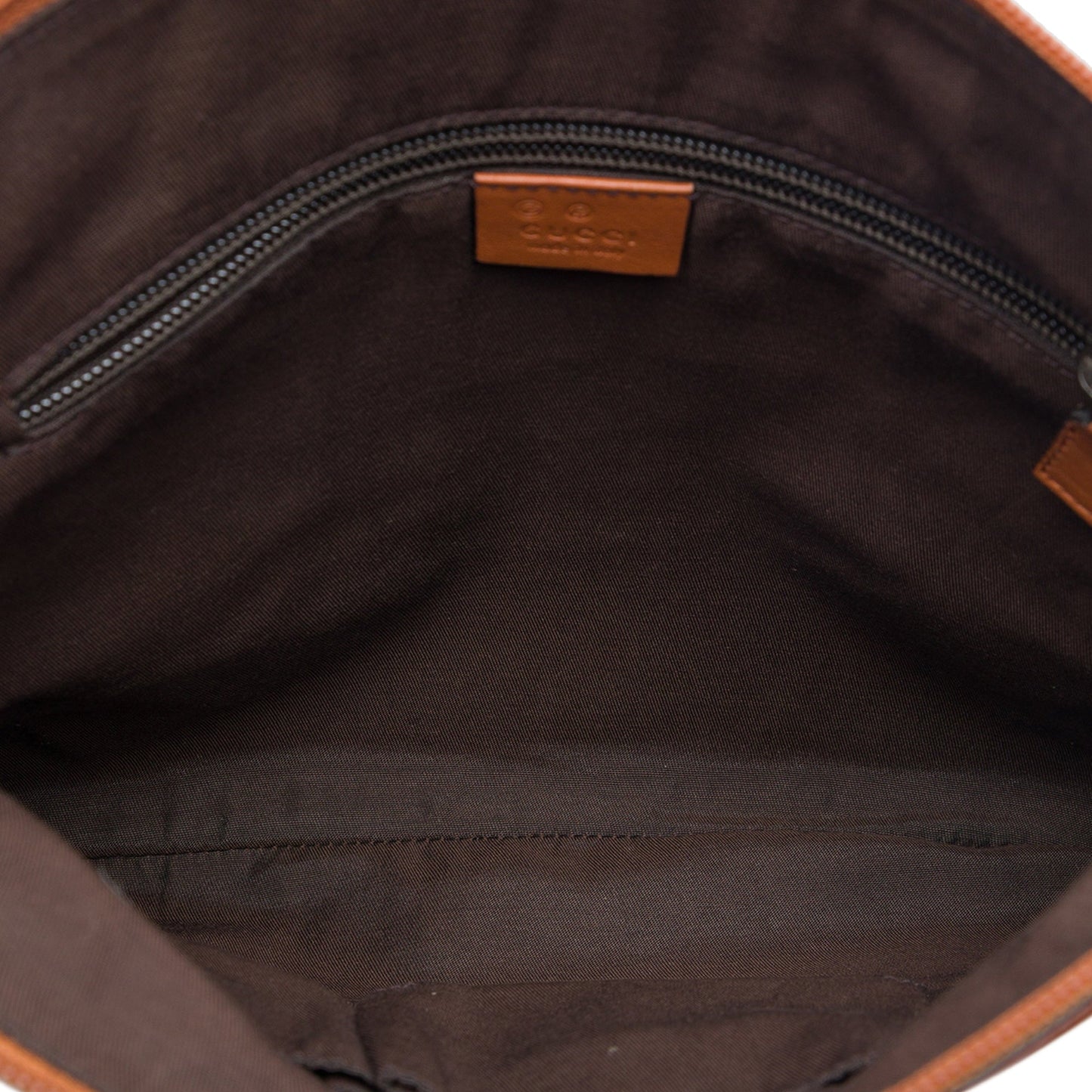 Gucci Guccissima Flat Messenger Bag