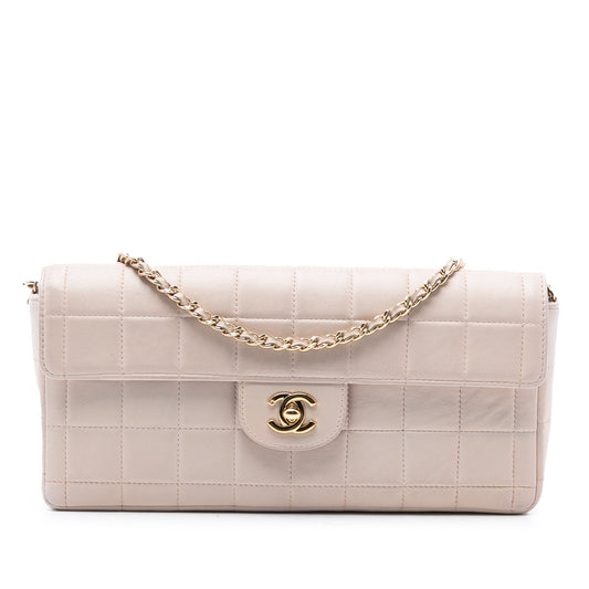 Chanel Chocolate Bar Lambskin East West Flap