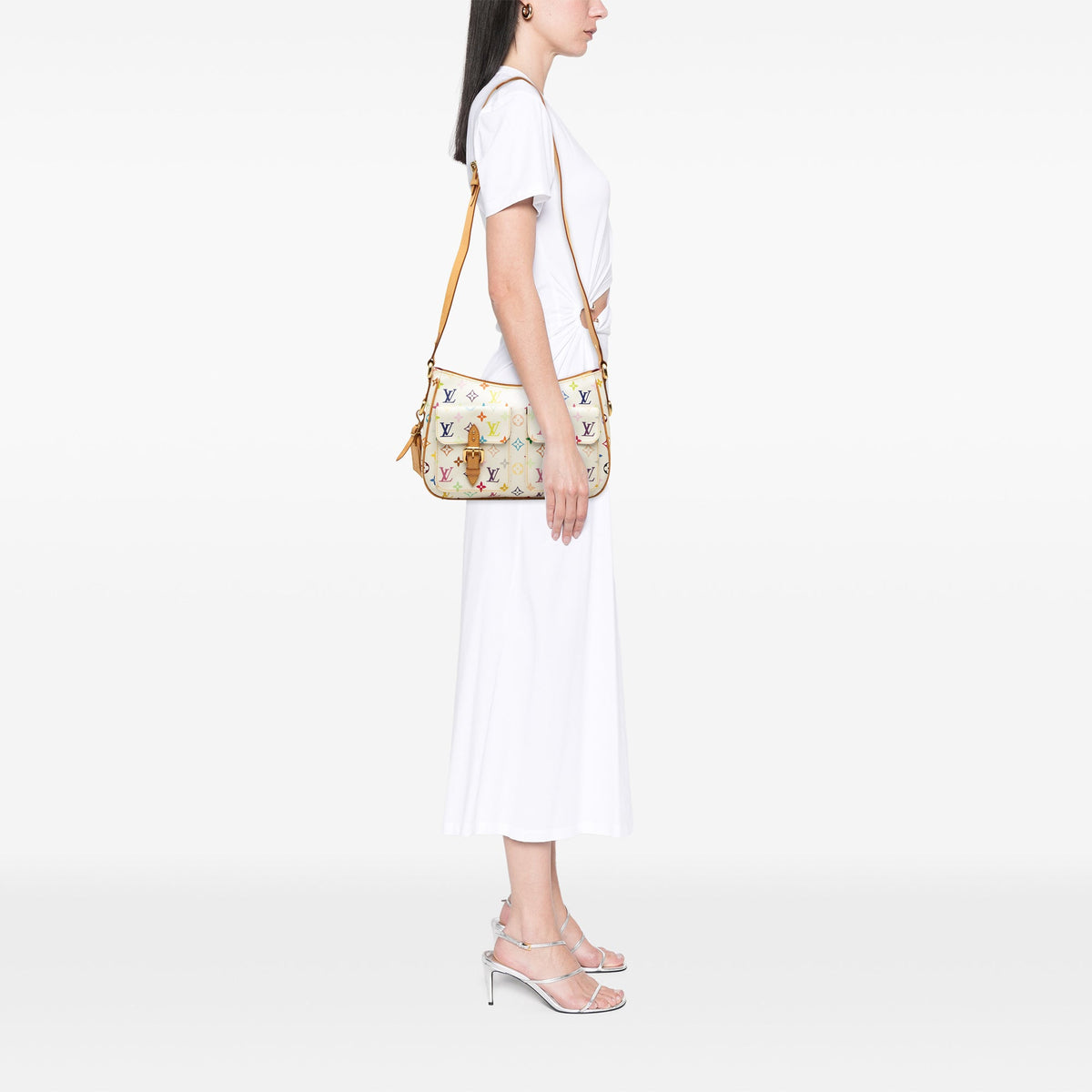 Louis Vuitton Monogram Multicolore Lodge GM — White
