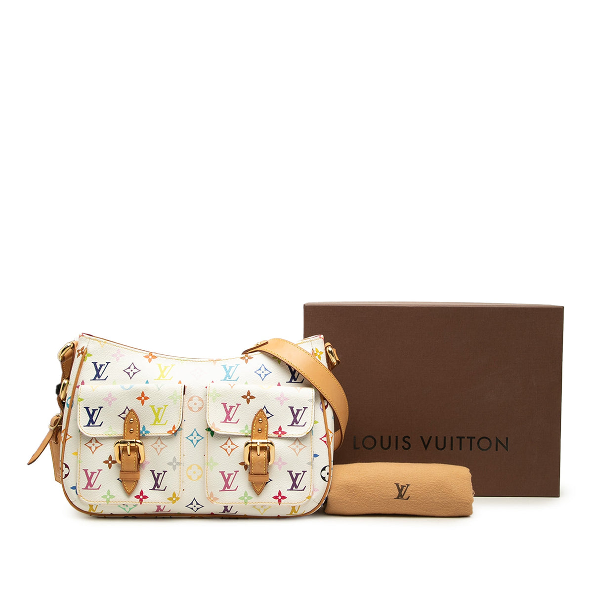 Louis Vuitton Monogram Multicolore Lodge GM — White