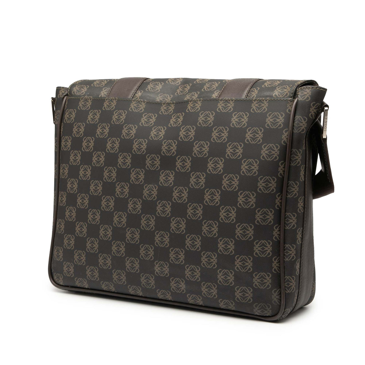 LOEWE Anagram Coated Canvas Flap Crossbody