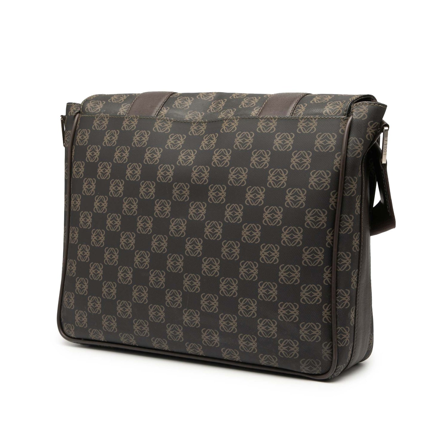 LOEWE Anagram Coated Canvas Flap Crossbody