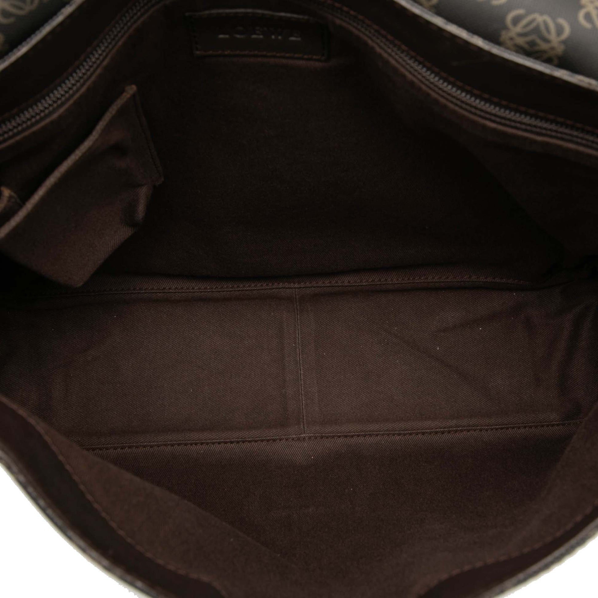 LOEWE Anagram Coated Canvas Flap Crossbody