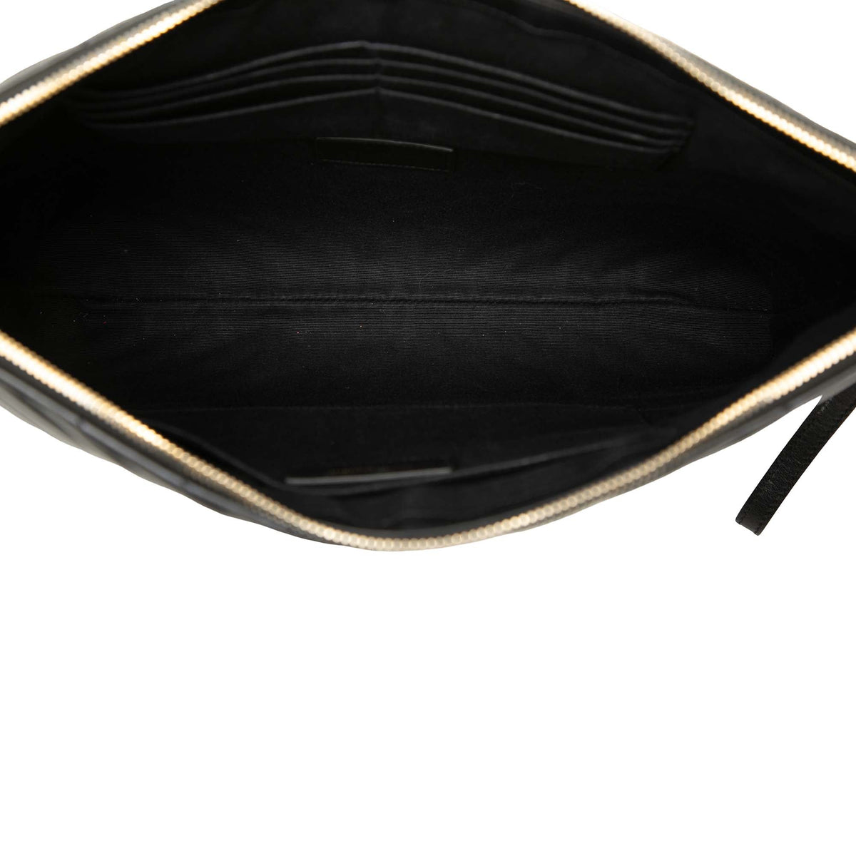Saint Laurent Chevron Calfskin Cassandre Document Holder
