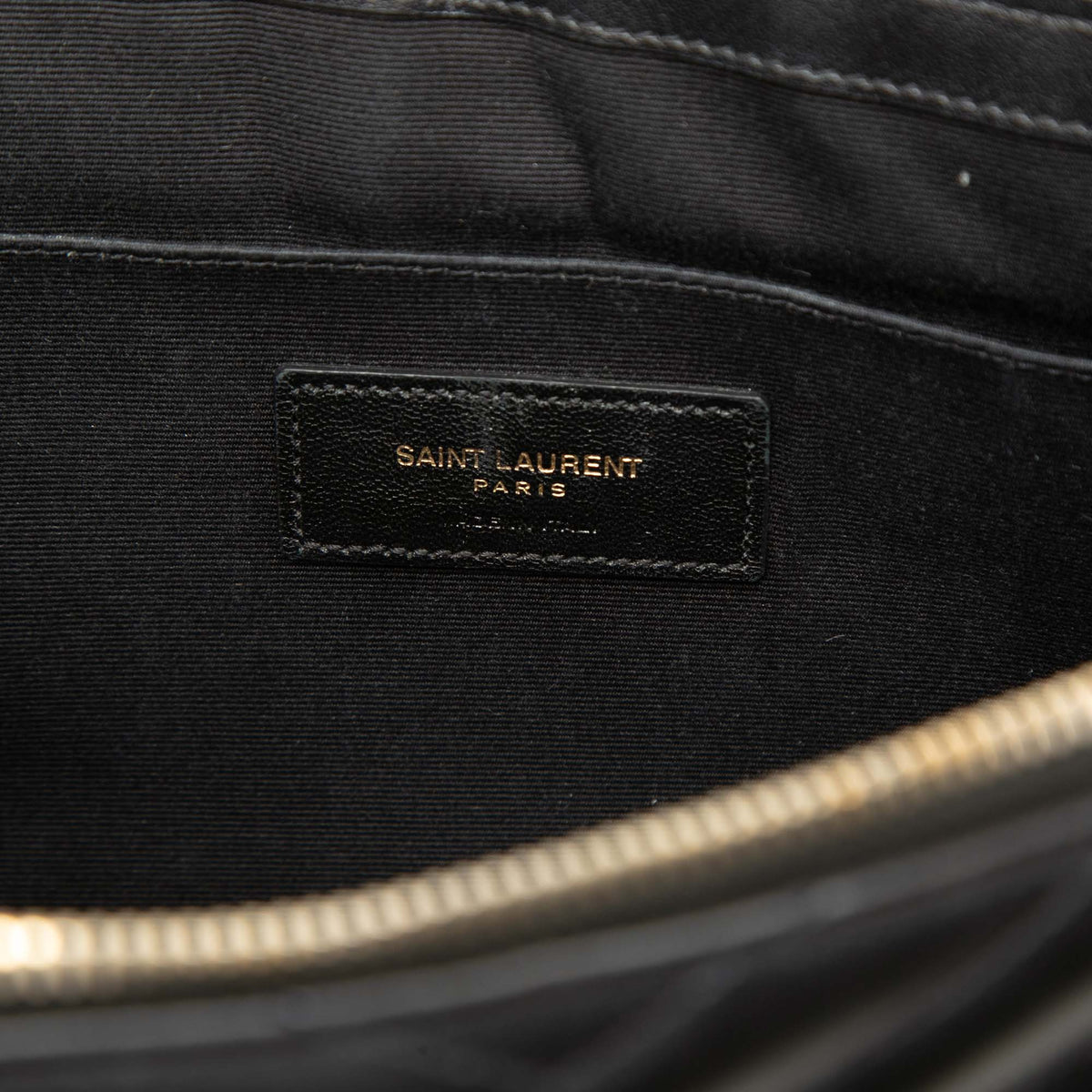 Saint Laurent Chevron Calfskin Cassandre Document Holder