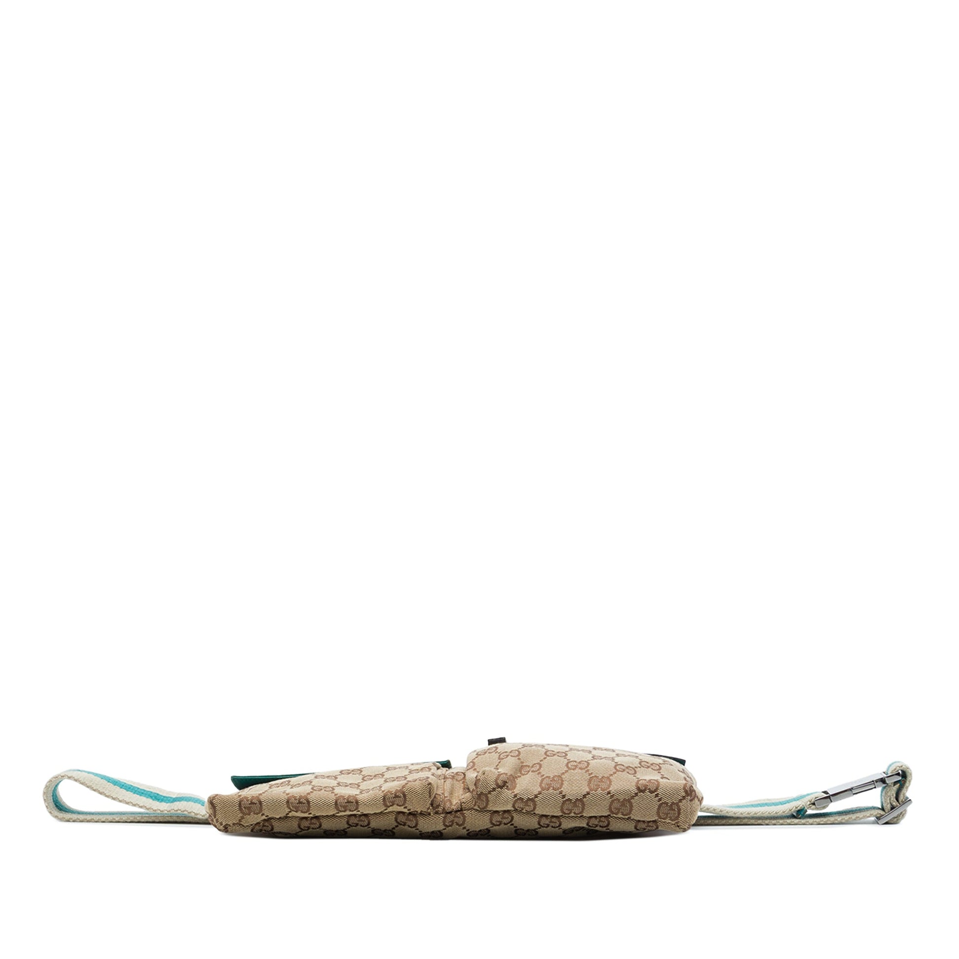 Gucci GG Canvas Web Double Pocket Belt Bag