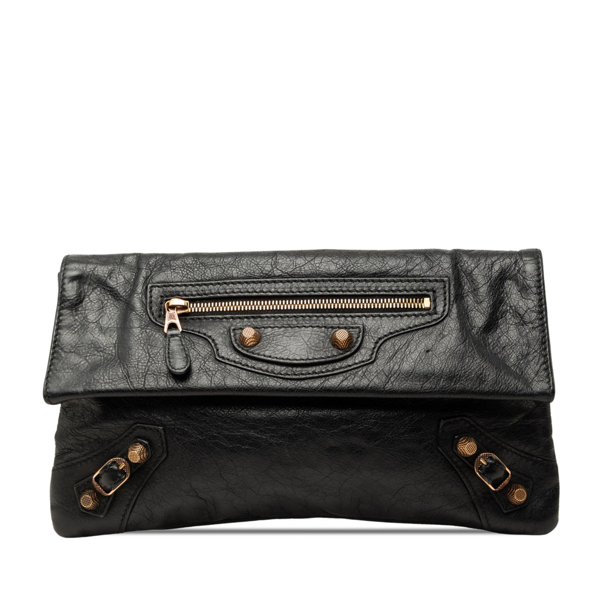 Balenciaga Lambskin Motocross Giant 12 Envelope Clutch