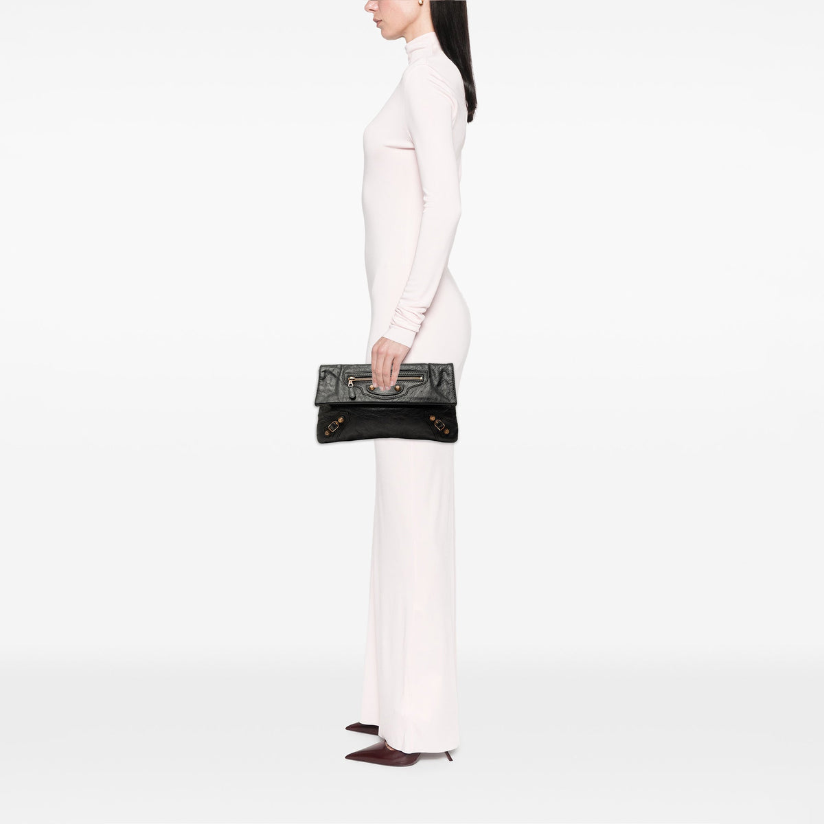 Balenciaga Lambskin Motocross Giant 12 Envelope Clutch