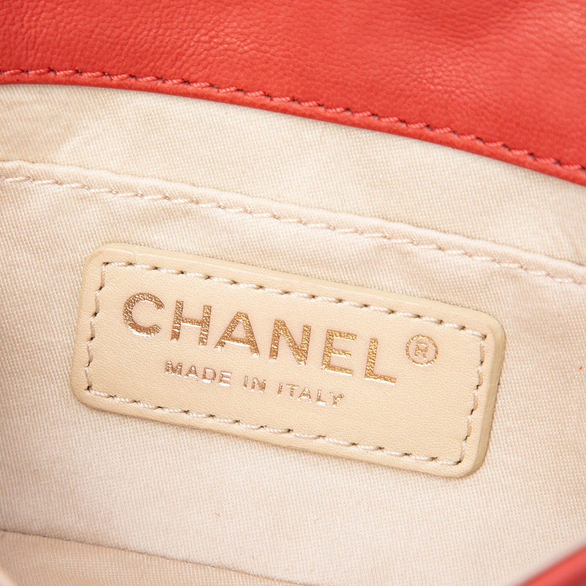 Chanel Extra Mini CC Quilted Lambskin Cruise Charms Flap — Red