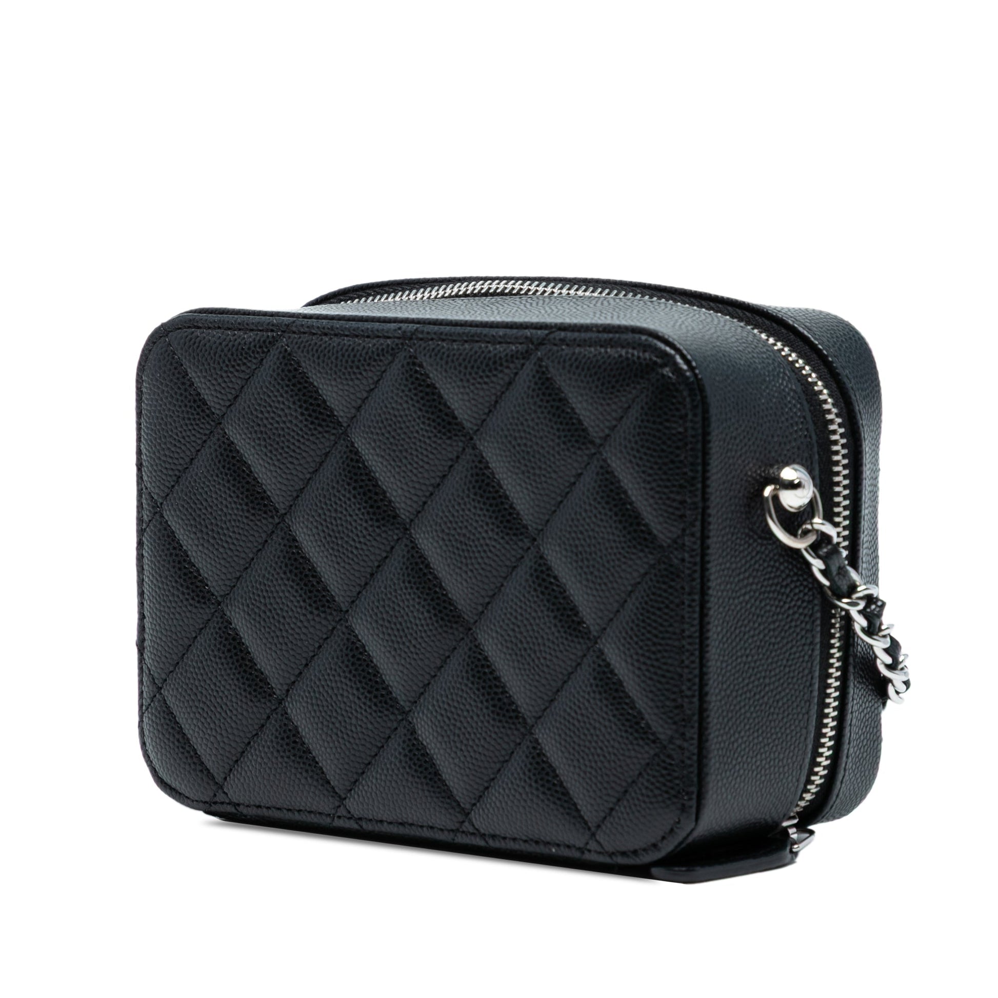 Chanel CC Quilted Caviar Camera Bag