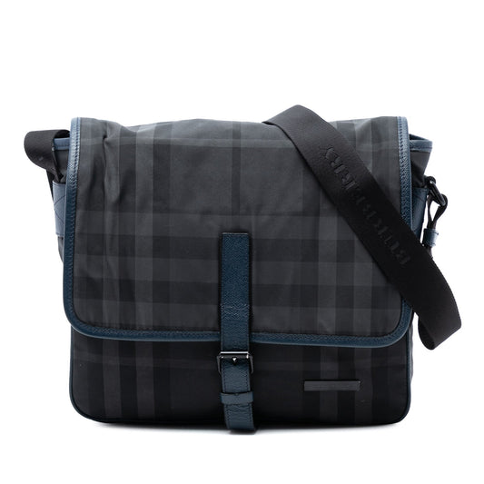 Burberry Smoke Check Nylon Messenger Bag