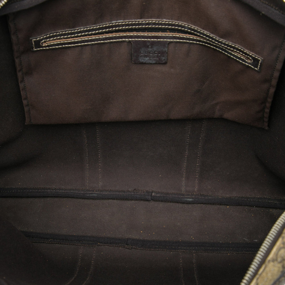Gucci GG Supreme Business Bag — Beige