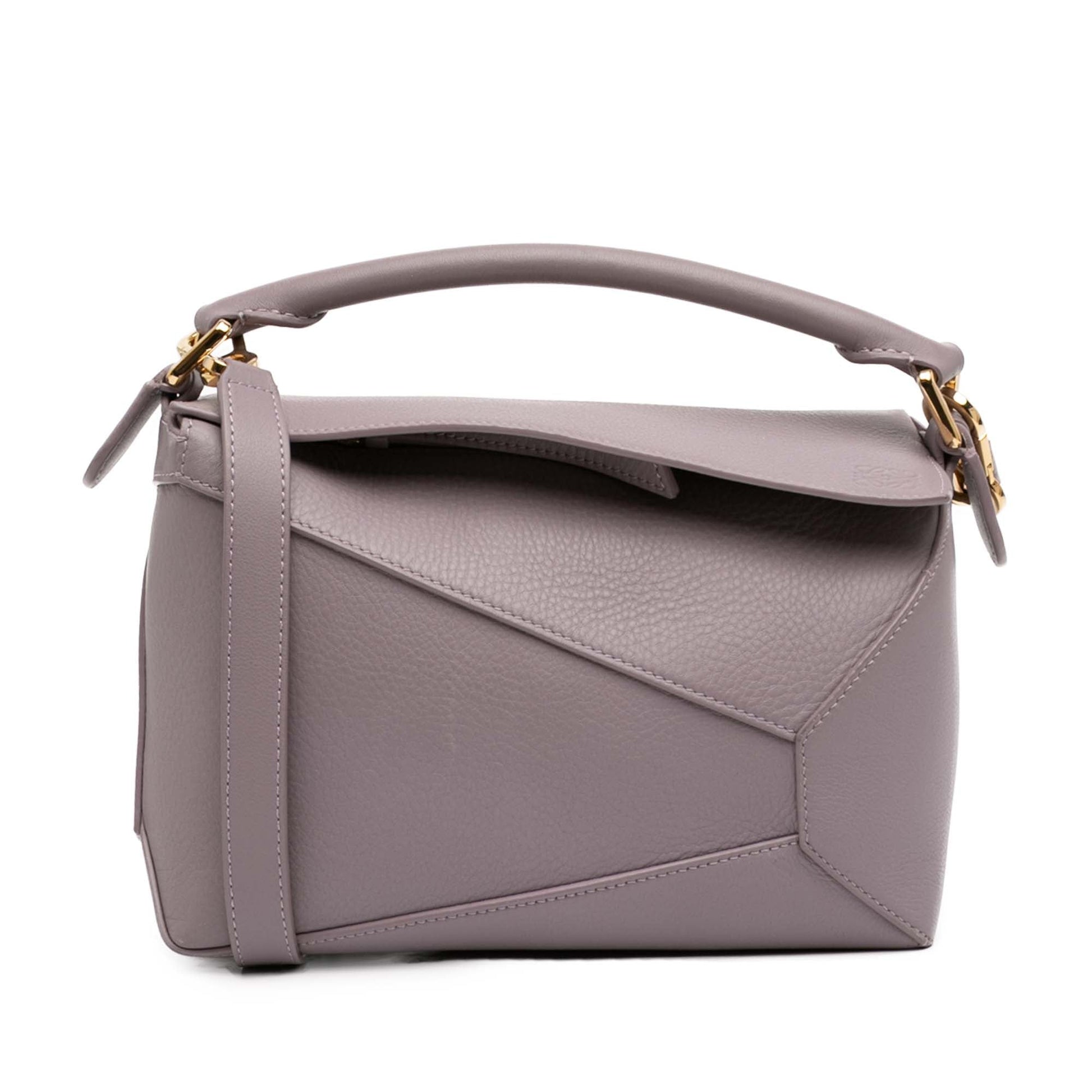 LOEWE Small Calfskin Puzzle Edge Satchel