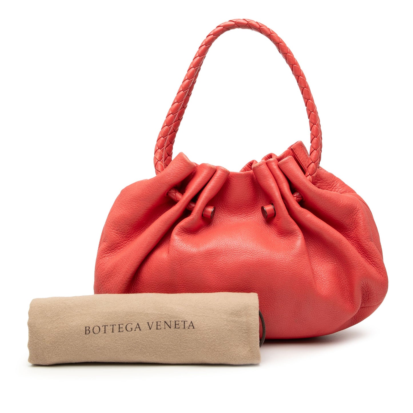 Bottega Veneta Leather Intrecciato Braided Handle Hobo Bag