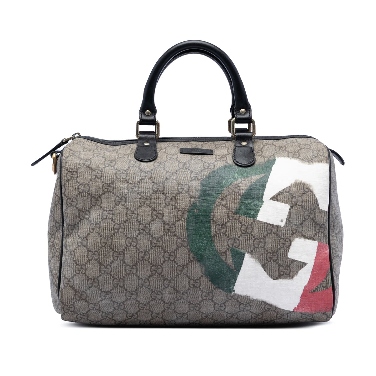 Gucci Medium GG Supreme Italian Flag Joy Boston Bag
