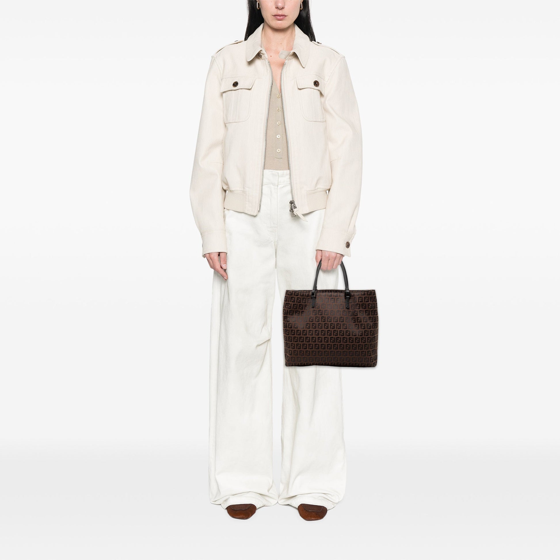 Fendi Zucchino Canvas Tote