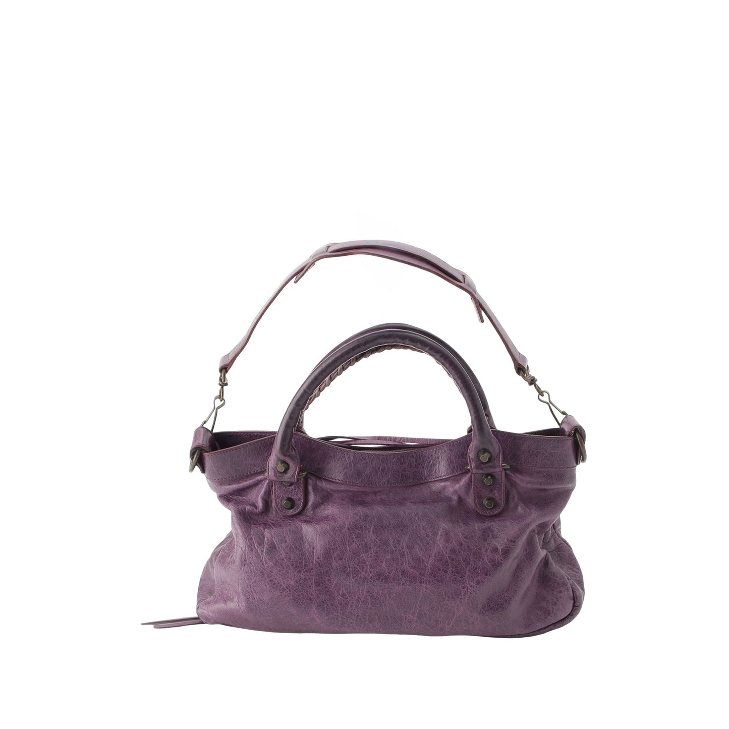 Balenciaga Lambskin Motocross Classic First Satchel