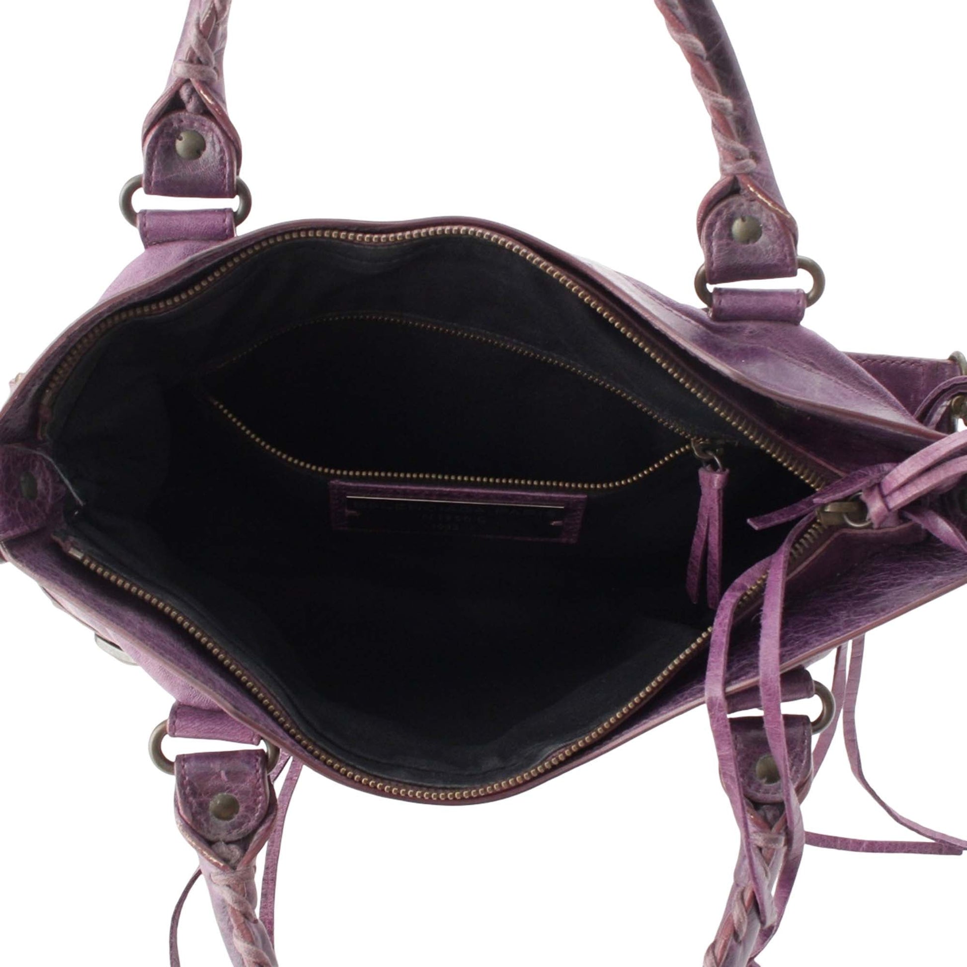 Balenciaga Lambskin Motocross Classic First Satchel