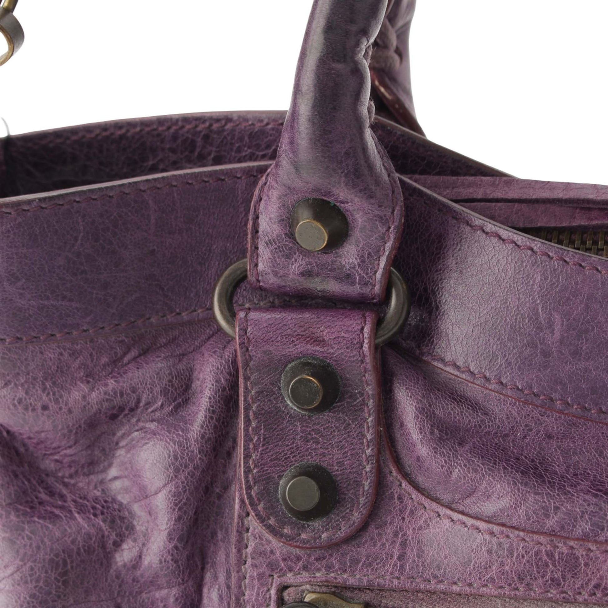 Balenciaga Lambskin Motocross Classic First Satchel