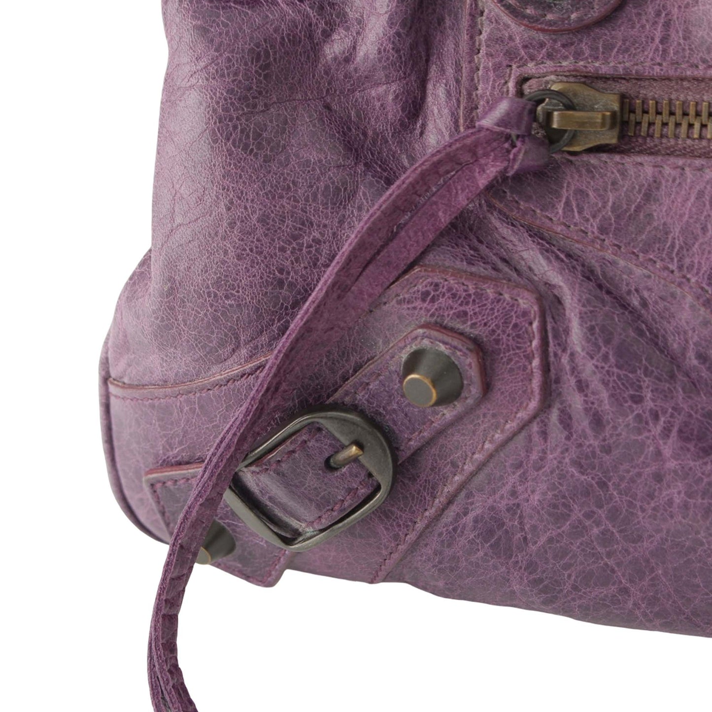 Balenciaga Lambskin Motocross Classic First Satchel