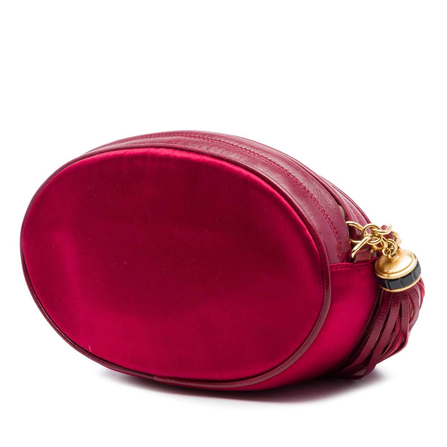 Chanel CC Embellished Suede Tassel Oval Crossbody