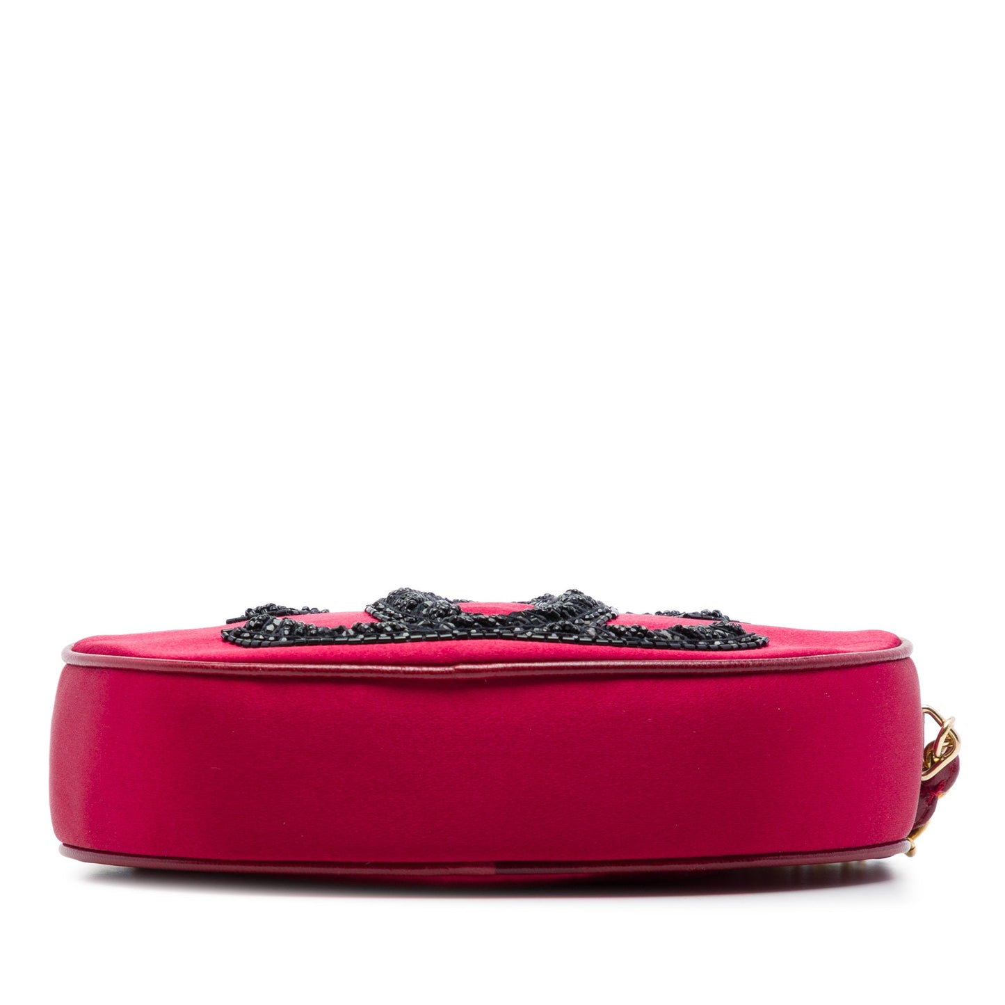 Chanel CC Embellished Suede Tassel Oval Crossbody