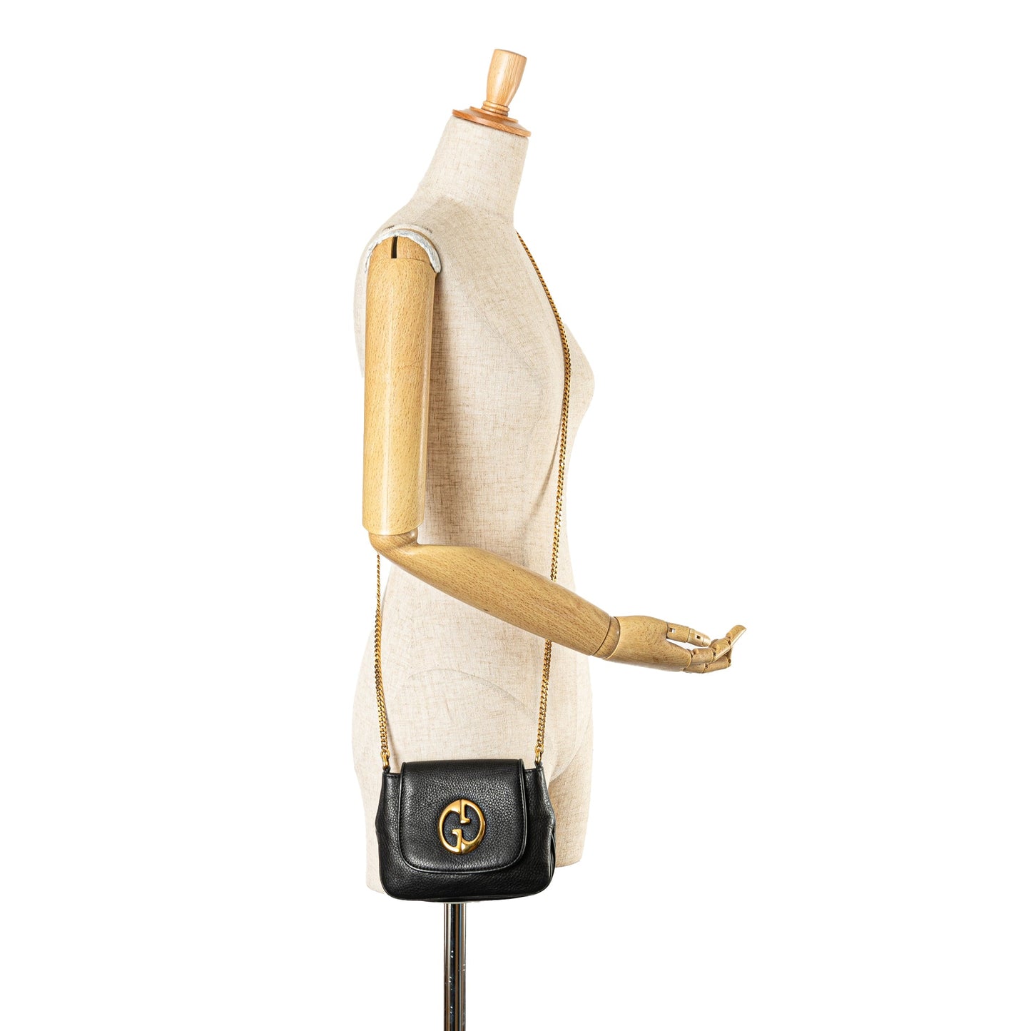 Gucci Small Leather 1973 Chain Crossbody
