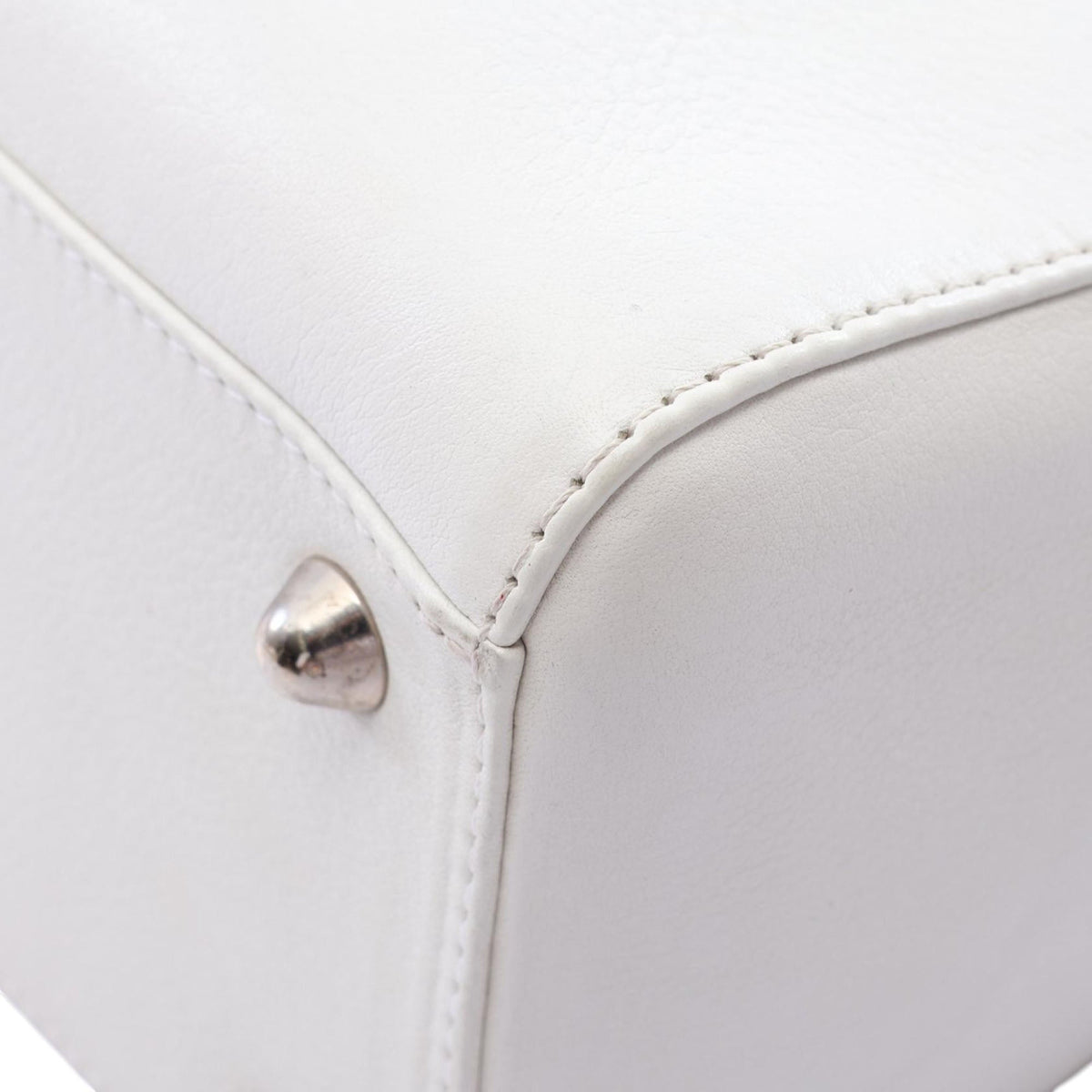 Dior Large Calfskin Lady Dior — White