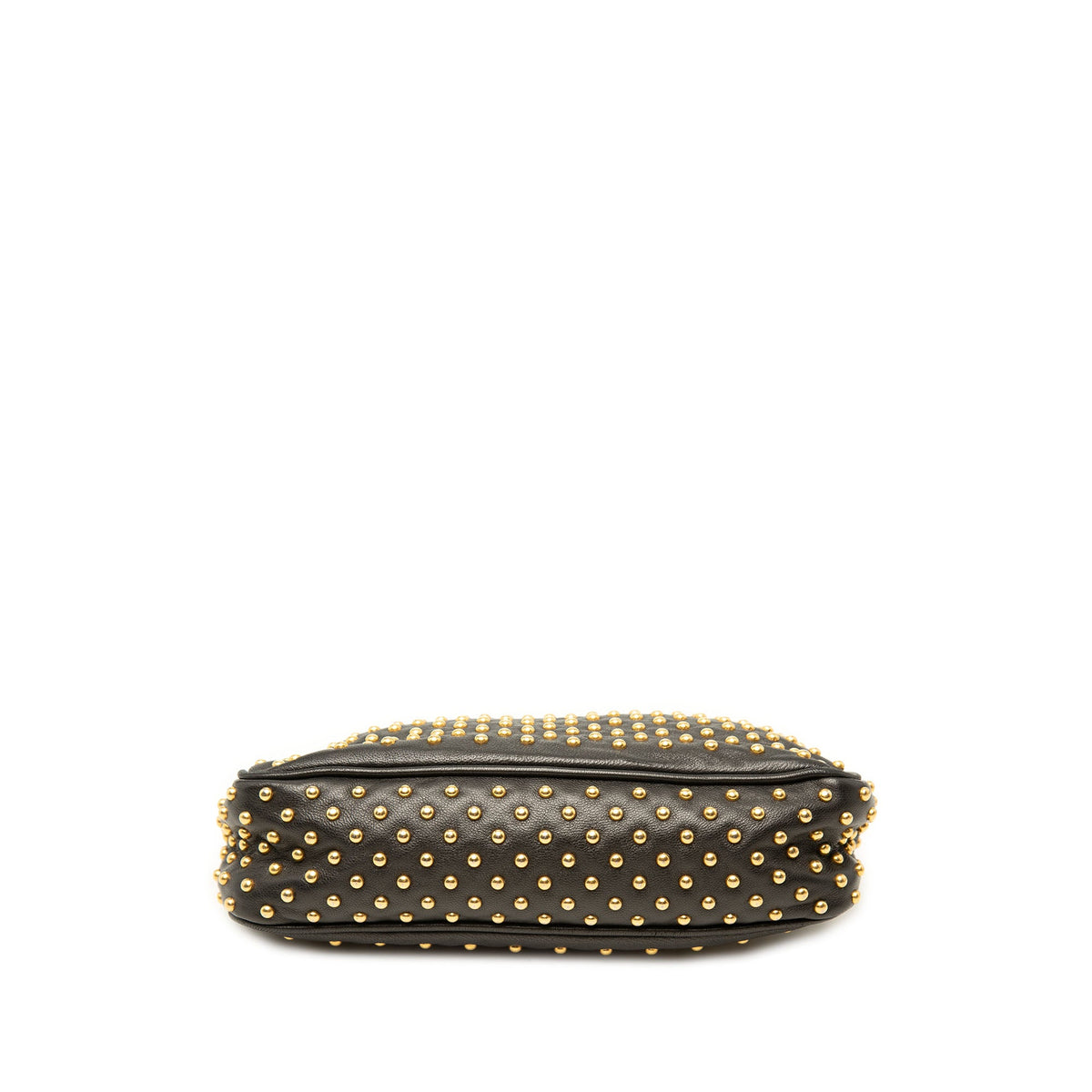 Miu Miu Studded Leather Frame Clutch
