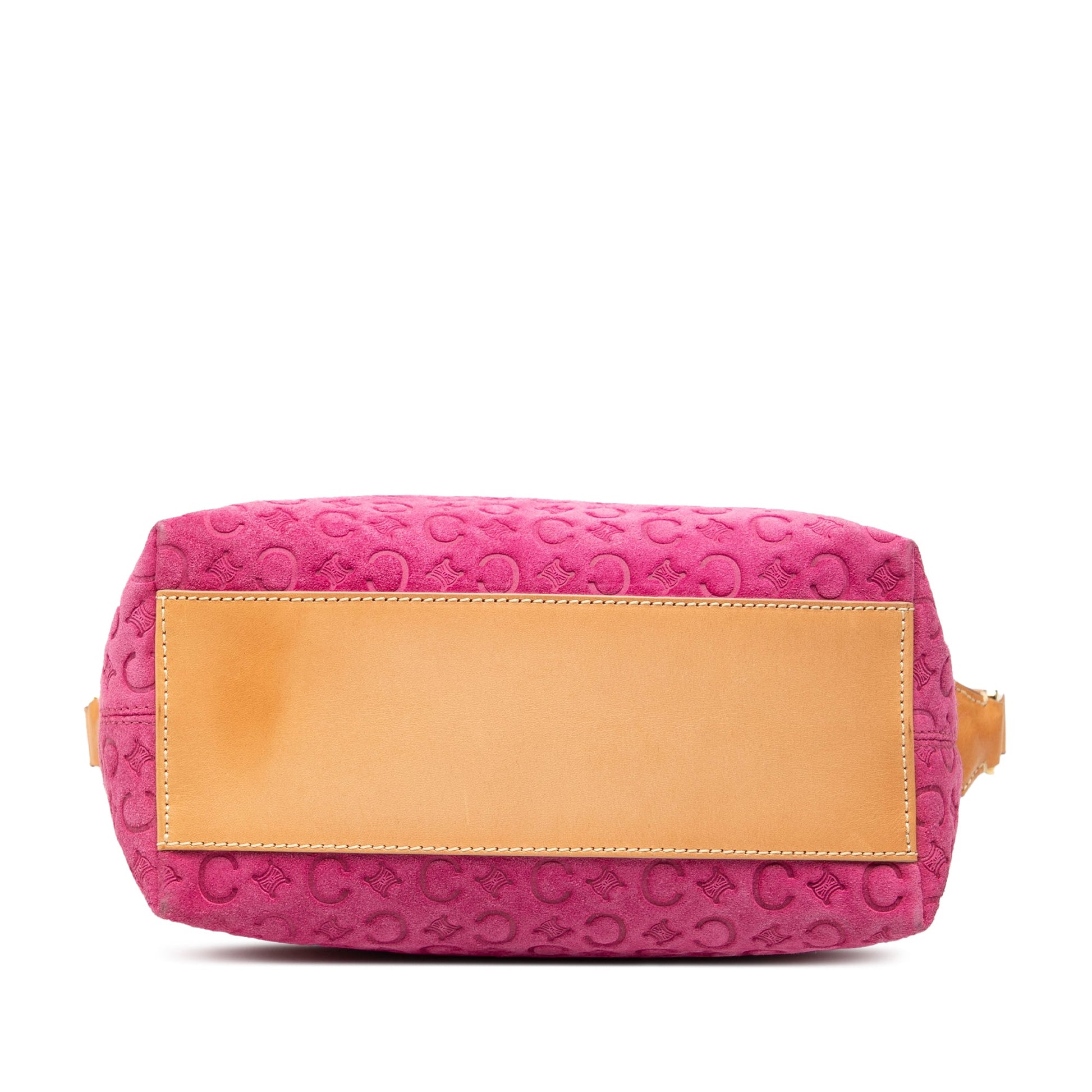 Celine C Macadam Suede Shoulder Bag