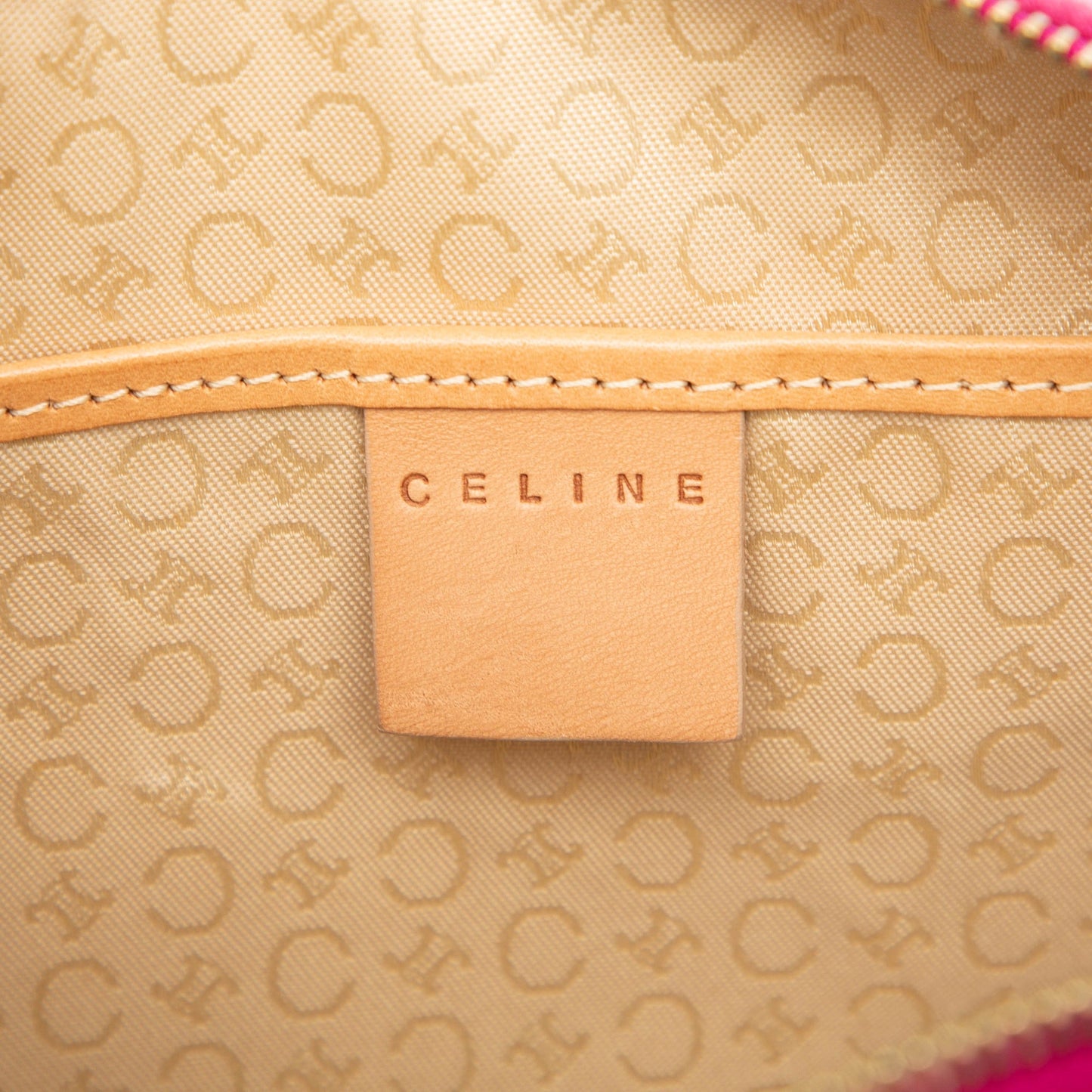 Celine C Macadam Suede Shoulder Bag