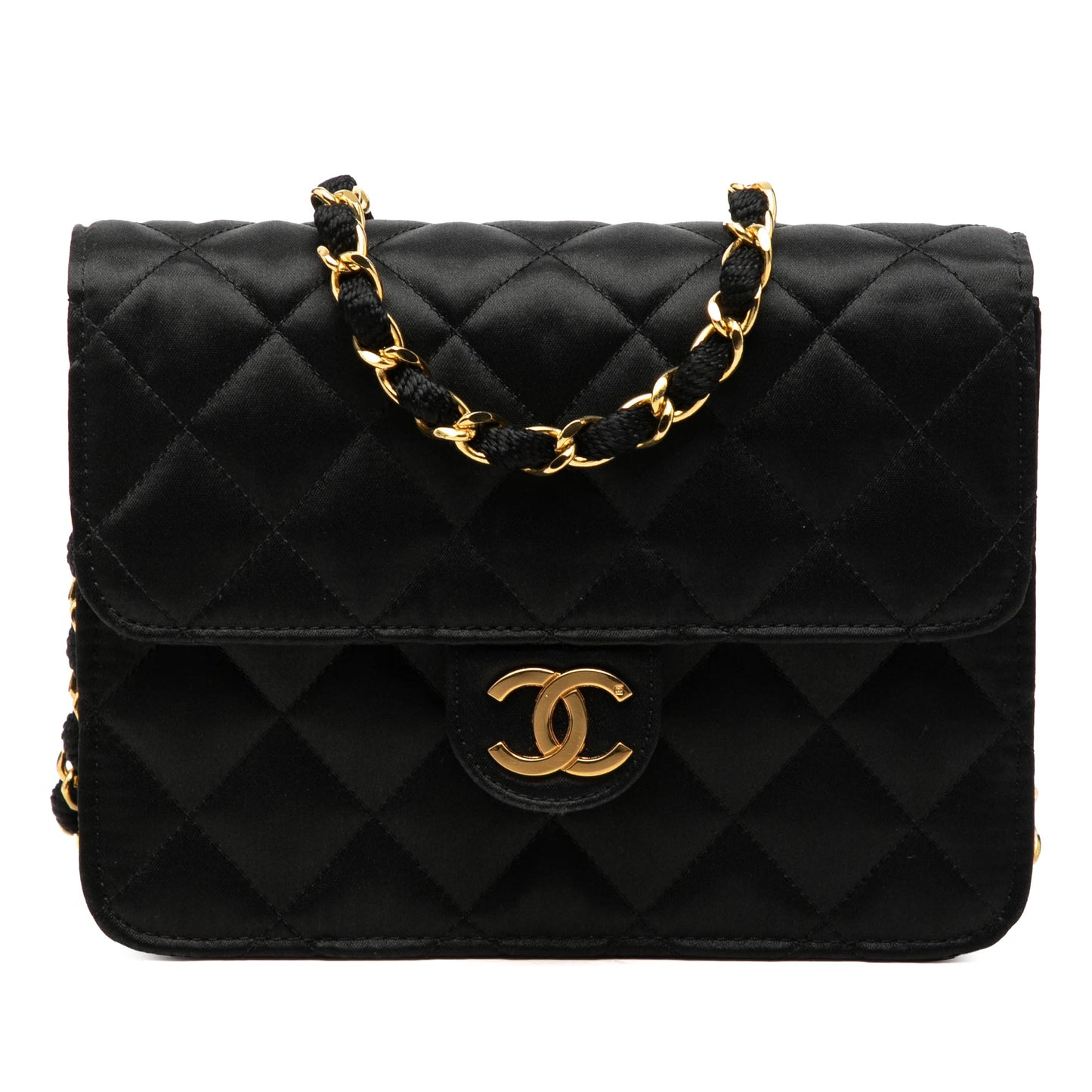 Chanel Mini Square Classic Satin Single Flap