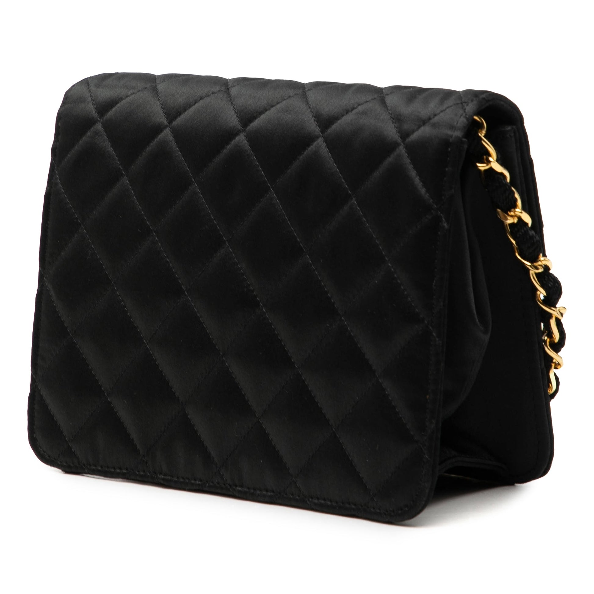 Chanel Mini Square Classic Satin Single Flap