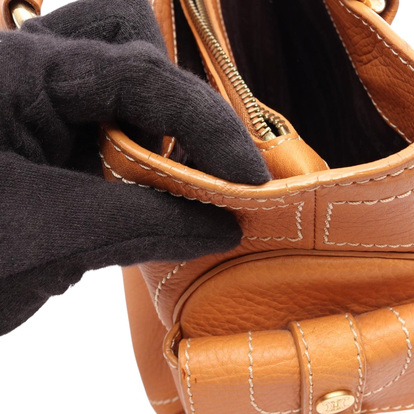 Celine Leather Boogie Handbag