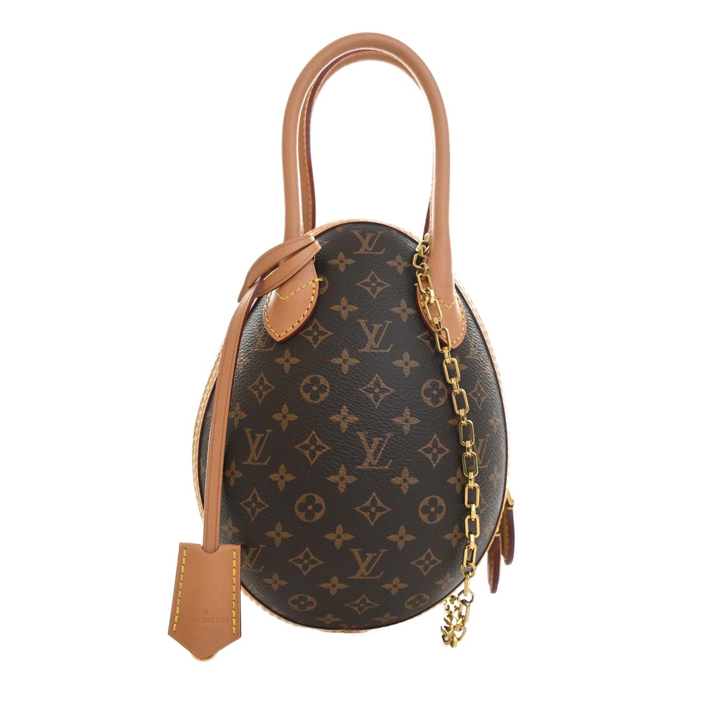 Louis Vuitton Monogram and Calfskin Egg Bag