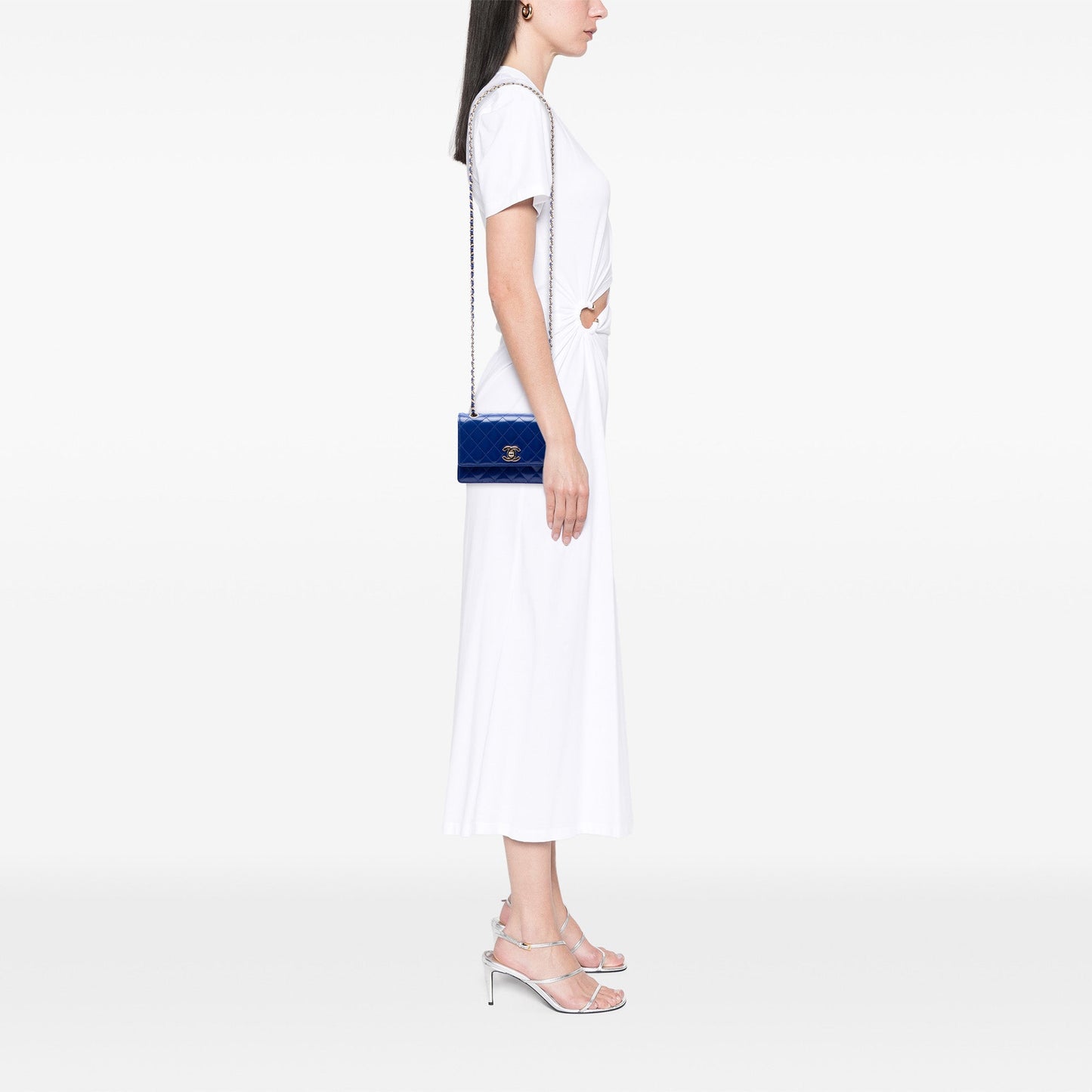 Chanel CC Quilted Patent Single Flap