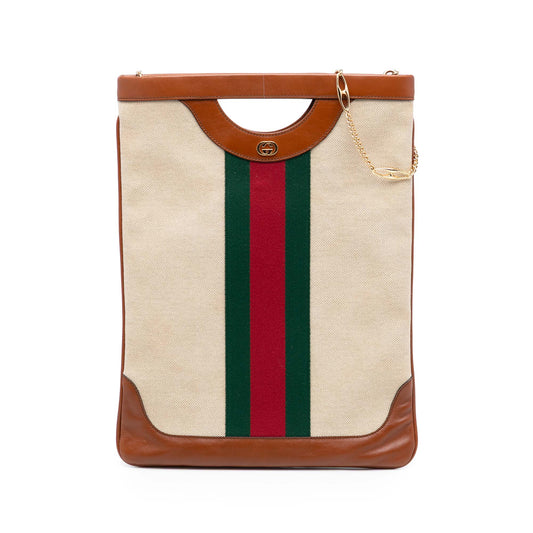 Gucci Canvas Web Satchel