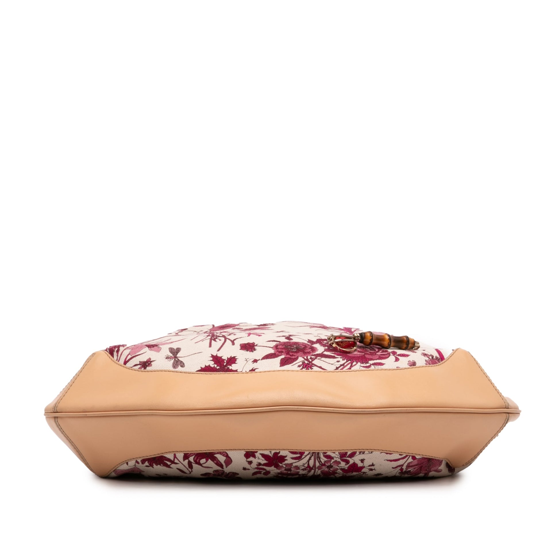 Gucci Canvas Floral Peggy Bamboo Hobo