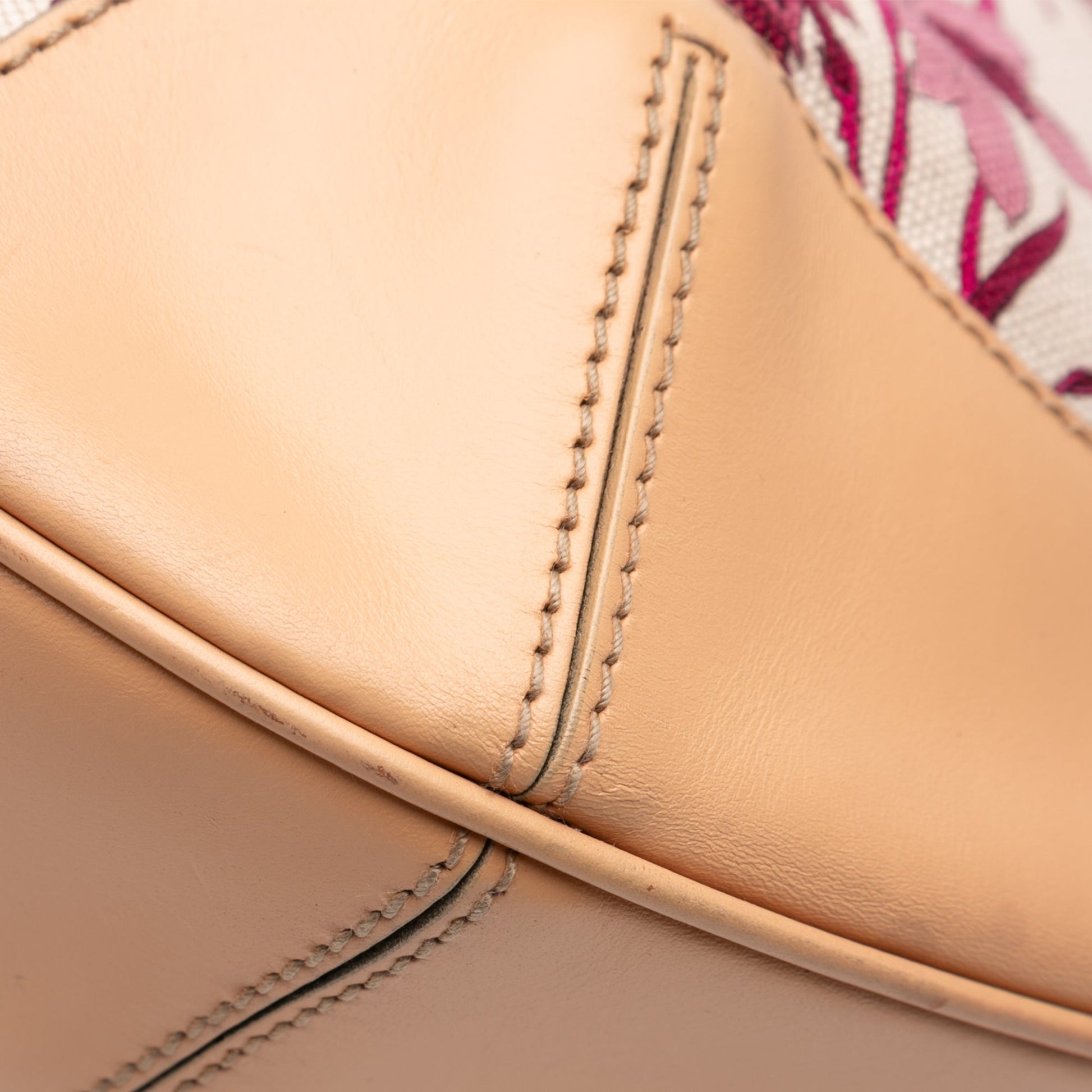 Gucci Canvas Floral Peggy Bamboo Hobo