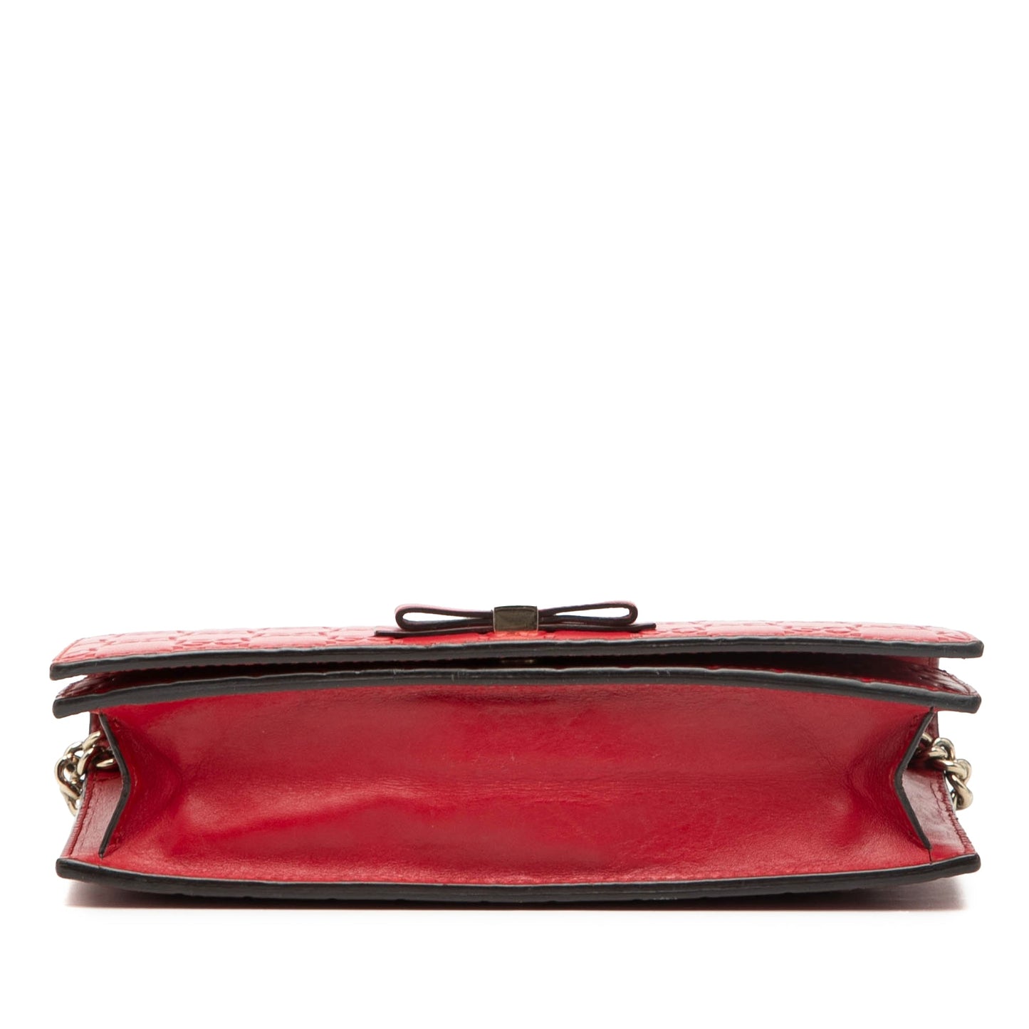 Gucci Mini Guccissima Bow Signature Wallet On Chain
