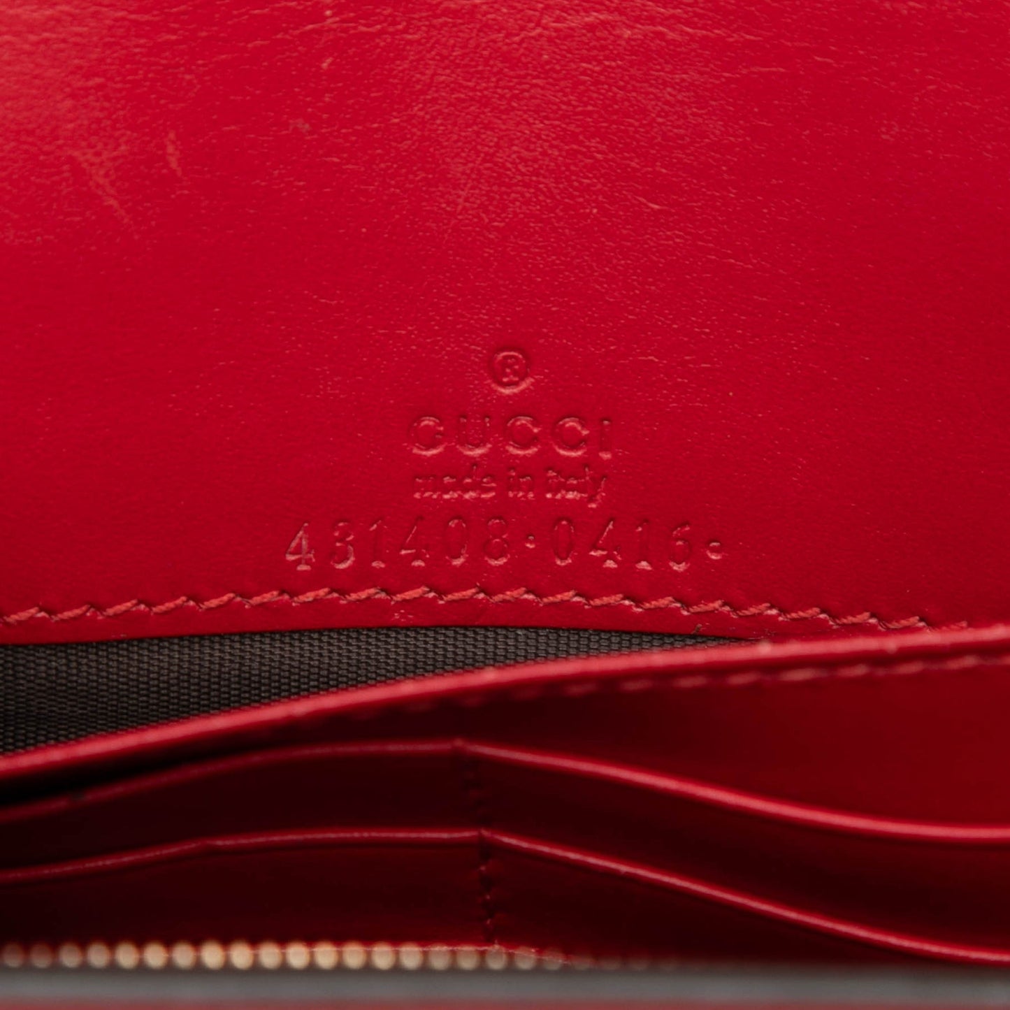 Gucci Mini Guccissima Bow Signature Wallet On Chain