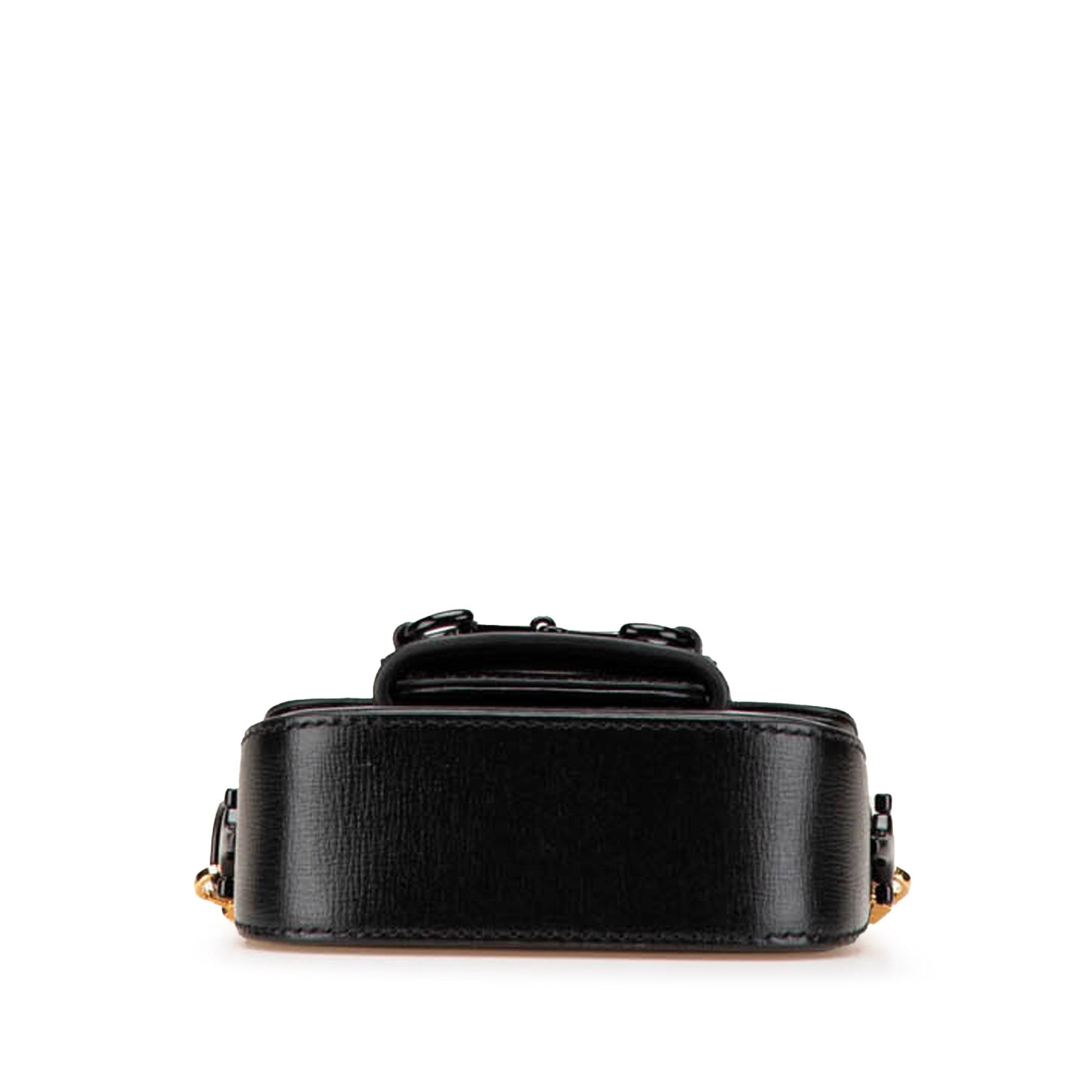 Gucci Mini Leather Horsebit 1955 Web Satchel