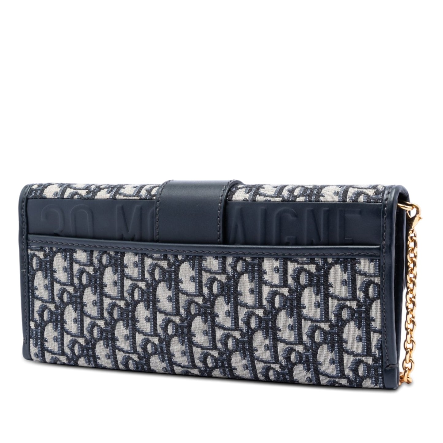 Dior Oblique Canvas 30 Montaigne Clutch With Chain