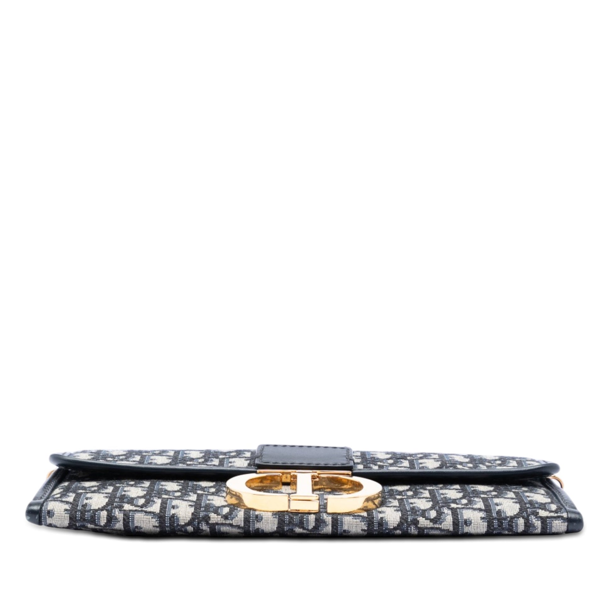 Dior Oblique Canvas 30 Montaigne Clutch With Chain