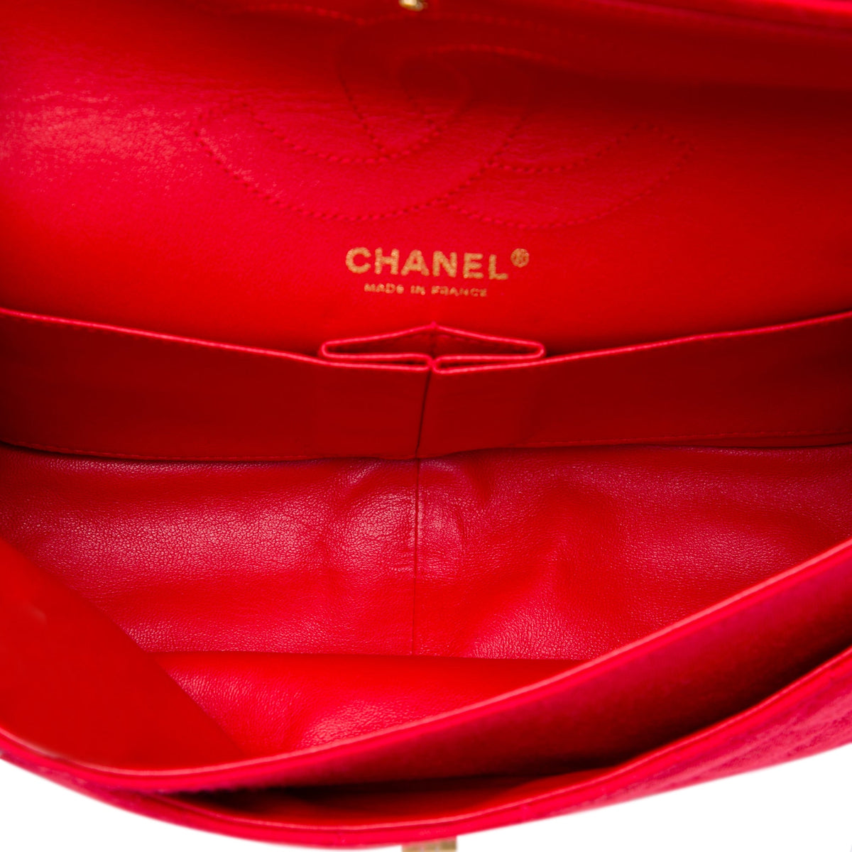 Chanel Quilted Jersey Reissue 2.55 Double Flap 226 — Red