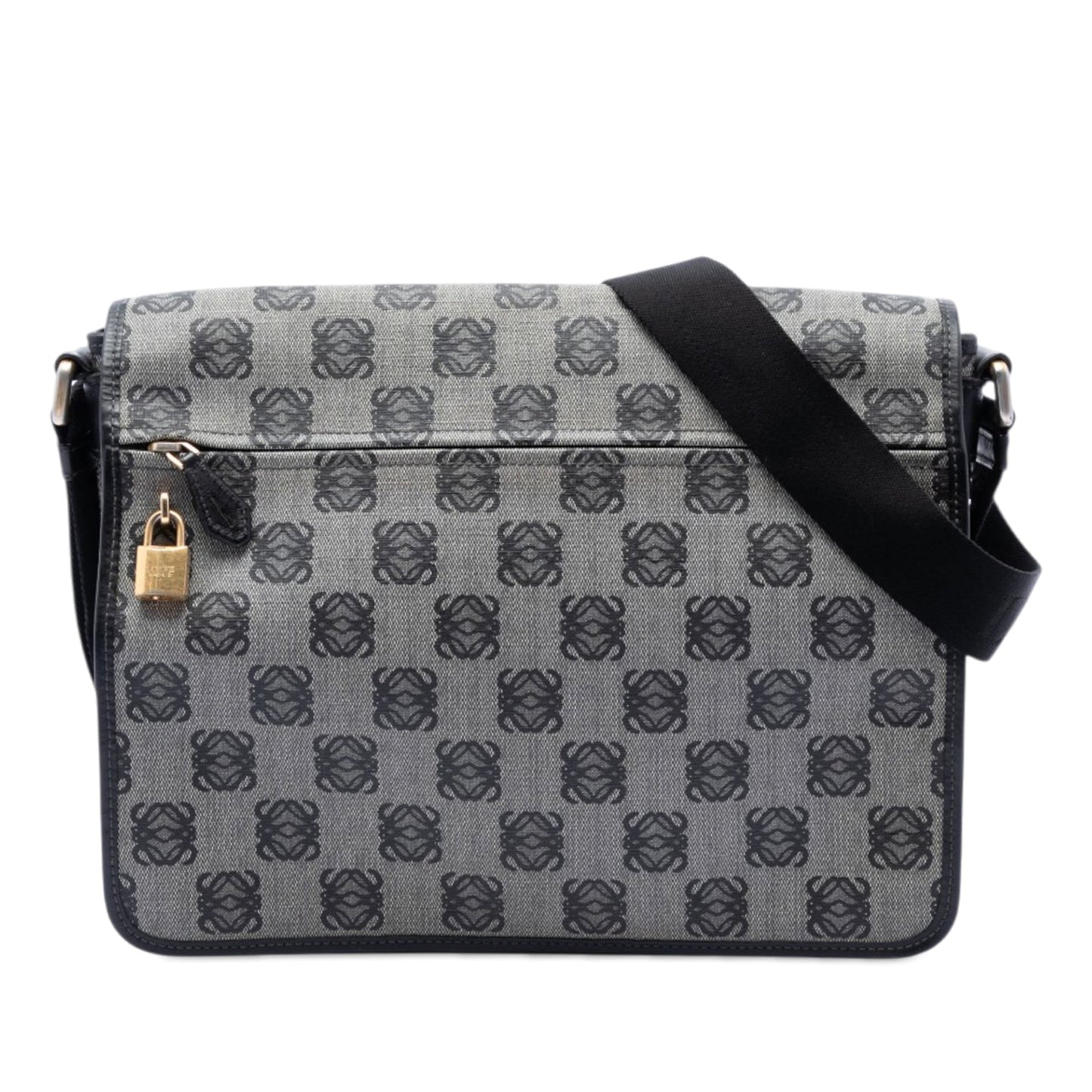 LOEWE Anagram Coated Canvas Messenger Bag
