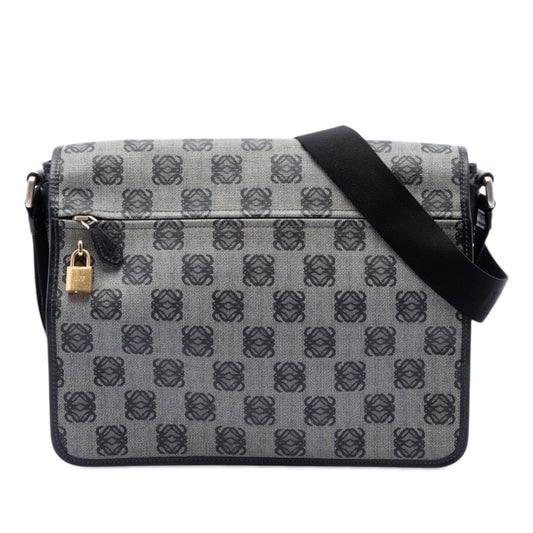 LOEWE Anagram Coated Canvas Messenger Bag