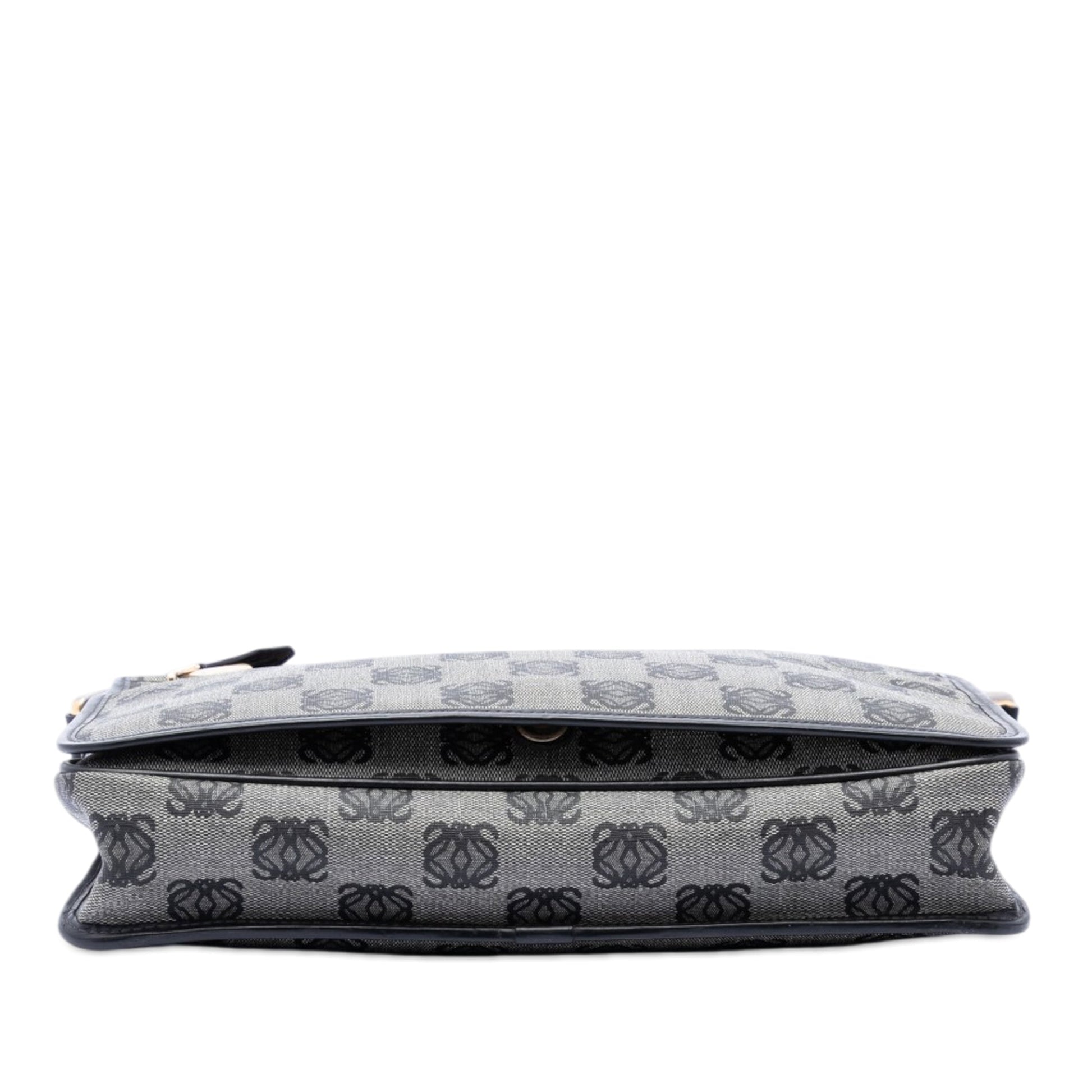 LOEWE Anagram Coated Canvas Messenger Bag